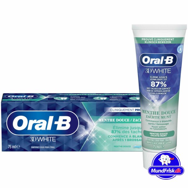 Oral-B 3D White Tandkrm Soft Mint 75 ml