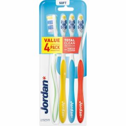 4 stk. Jordan Total Clean SOFT Tannbrster - Myk bust