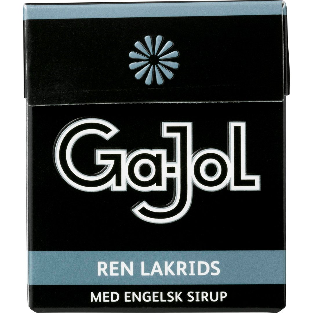 Ga-Jol Lakridspastiller Ren Lakrids Sort 23g
