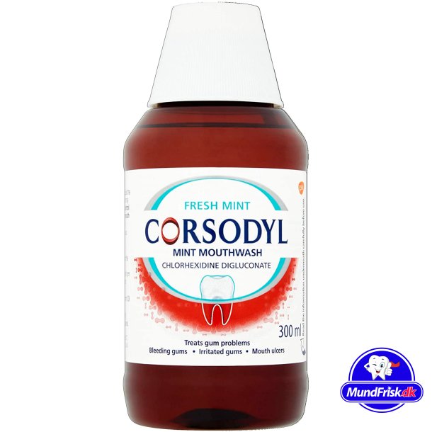 Klorheksidin Munnvann 0,20 % CORSODYL Fresh Mint 300 ml.