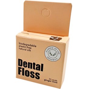 Biologisk nedbrytbar tanntrd ESSENCE Of Life Organics Silk Ginger Mint