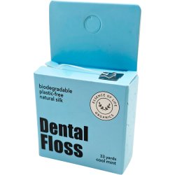 Biologisk nedbrytbar tanntrd ESSENCE Of Life Organics Silk Peppermint