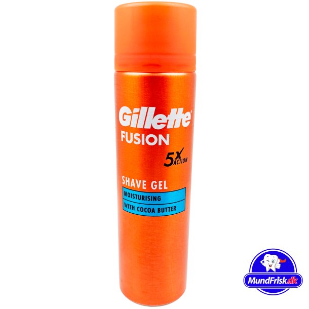 Gillette Rasiergel Fusion Moisturising Kakaobutter 200 ml