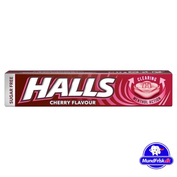 Halls Menthol Action Halspastiller Cherry Sukkerfri 32g