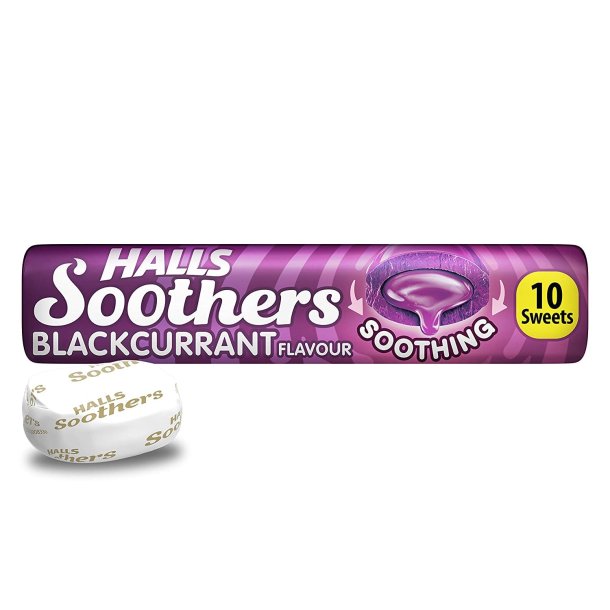 HALLS Soothers Halspastiller Blackcurrant 45g