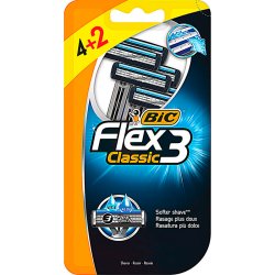 BIC Flex 3 Classic Engangsskrabere 6 stk.