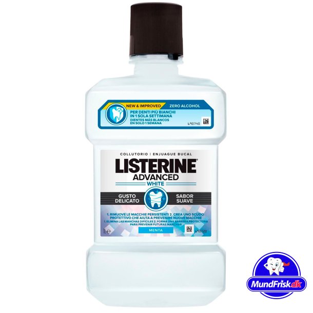 LISTERINE Mundwasser 1 ltr. Advanced White Mild 500 ml.