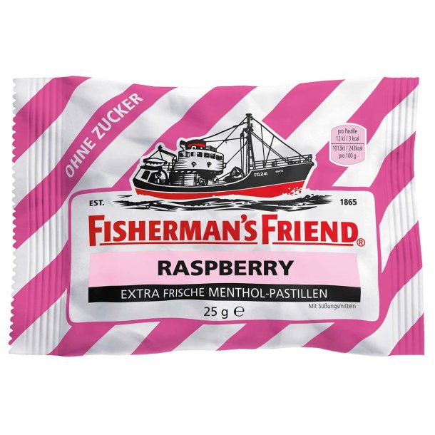 Fishermans Friend Raspberry Sukkerfri Halstabletter 25g