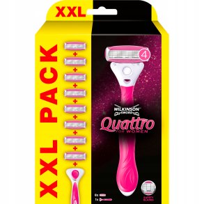 Wilkinson Quattro Women Barberskraber + 8 stk. Barberblade