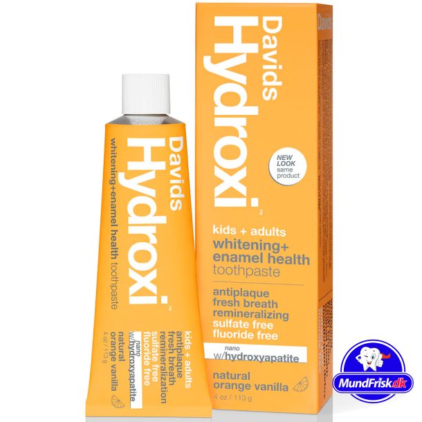 Davids Hydroxylapatit-Zahnpasta, Natural Orange &amp; Vanille, 113 g