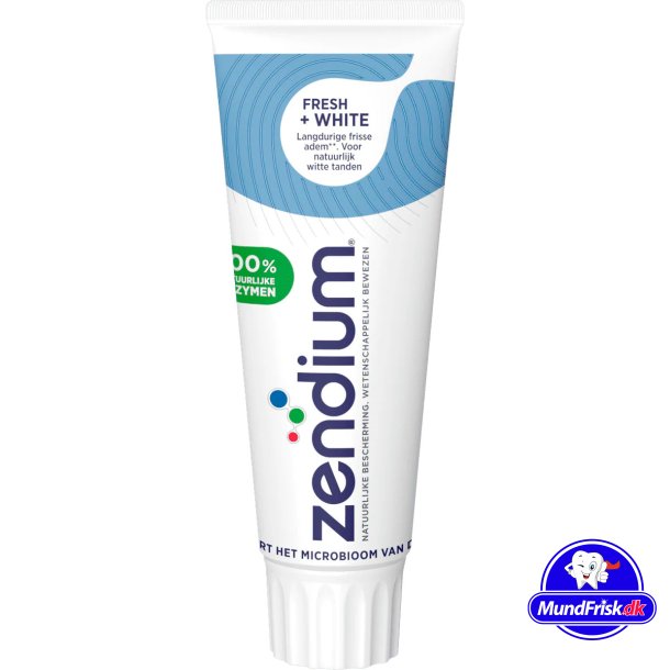 Zendium Tandpasta Fresh + White 75 ml.