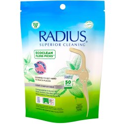 Komposterbara tandtrdsplockar RADIUS EcoClean Floss 50 st.