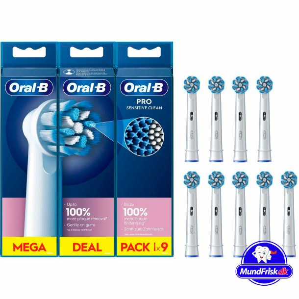 Oral-B 9 stk. PRO Sensitive Clean Brstehoveder