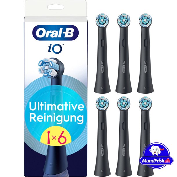 Oral-B iO Ultimate Clean brstehoder 6 pcs. Black