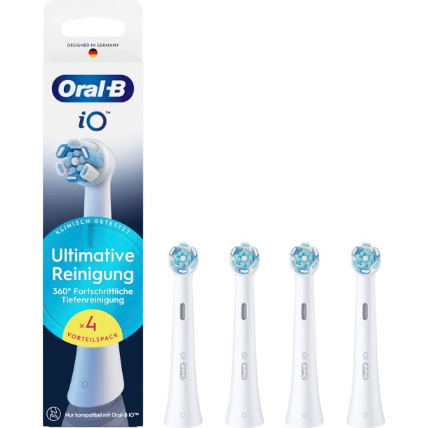 Oral-B iO Ultimate Clean b�rstehoder 4 pcs. White