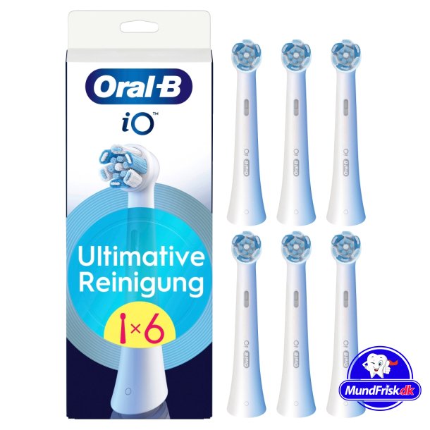 Oral-B iO Ultimate Clean brstehoder 6 pcs. White