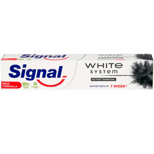 Charcoal Whitening Tandkrm SIGNAL White System 75 ml