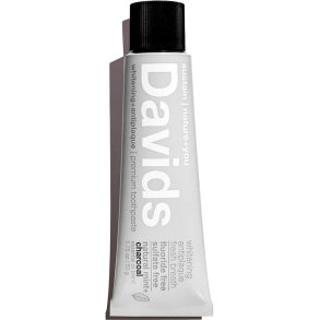 Natural Whitening Toothpaste DAVIDS Charcoal+Peppermint 50g