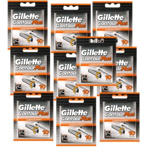 Gillette Rakblad 100 st. Contour Plus 10 x 10 st.