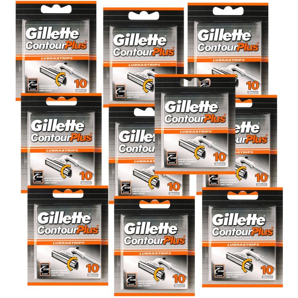 Gillette Rakblad 100 st. Contour Plus 10 x 10 st.