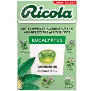 Ricola Eucalyptus Sockerfria rtgodisar 50g