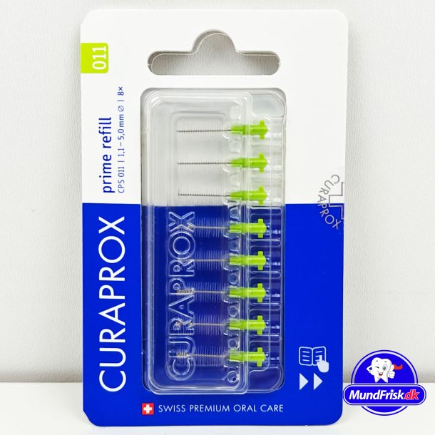 Curaprox Interspace brster Prime Refill 1,1 mm. GRNN Cps 011