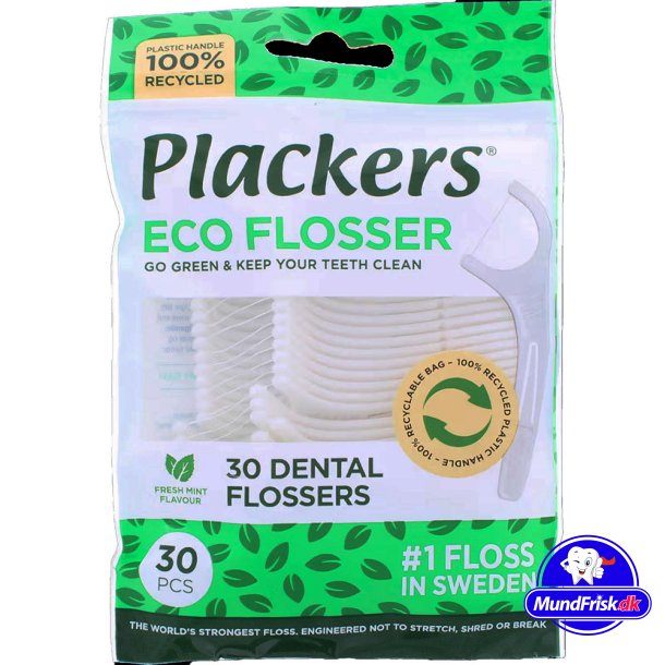 Plackers ECO Flosser Dental Flossers Fresh Mint 30 st