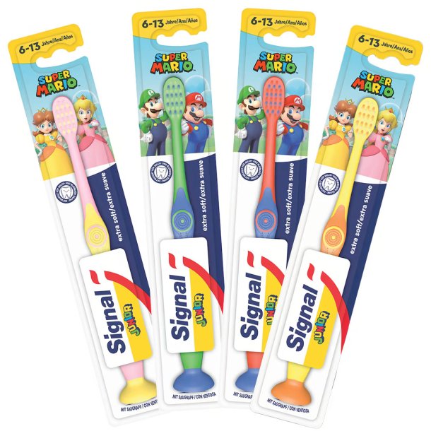Super Mario Brnetandbrste SIGNAL Junior fra 6 r