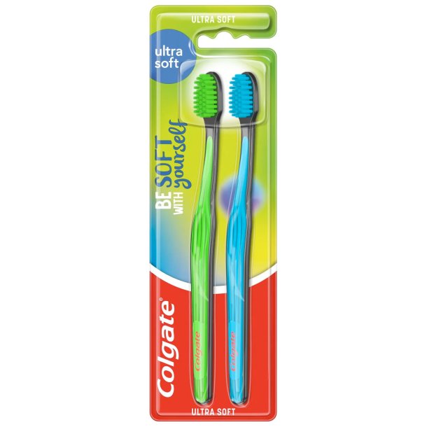Colgate Ultra Soft Tandbrster 2 stk.