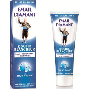 Tandblekning Tandkrm EMAIL DIAMANT Double Blancheur tandkrm 75 ml.