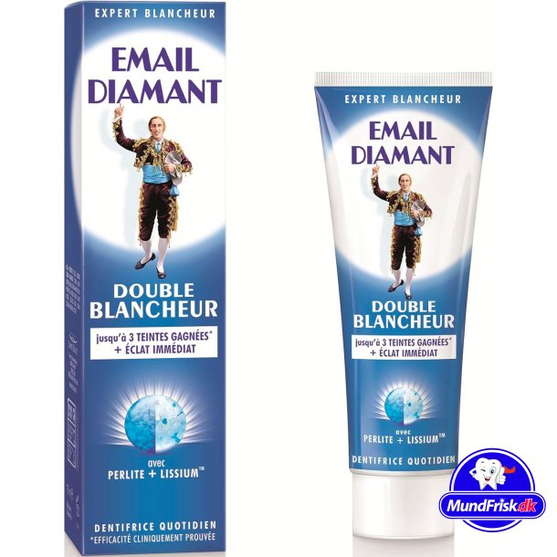 Tandblegning Tandpasta EMAIL DIAMANT Double Blancheur tandpasta 75 ml.