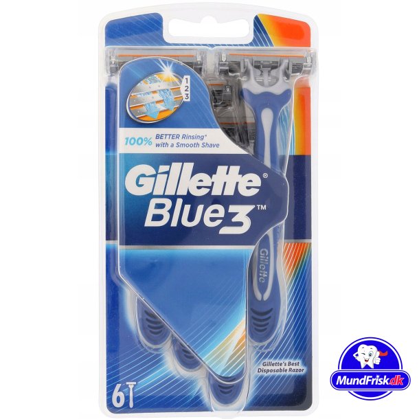Gillette Blue 3 Comfort Barberskraber 6 stk.