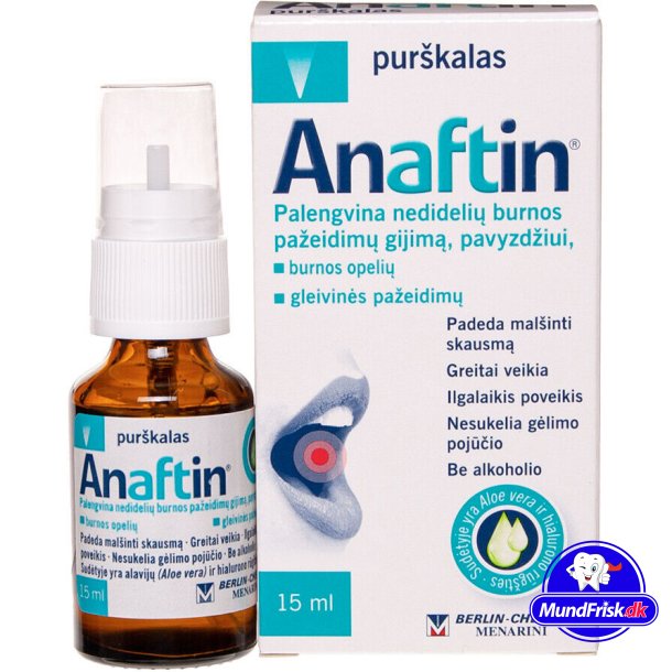 Anaftin Mundspray Lindrende mod Mundsr 15 ml