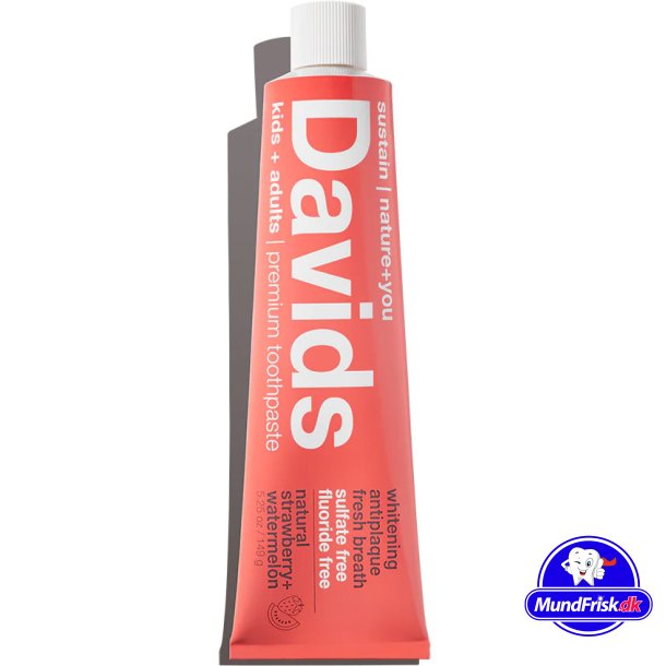 Davids Natural Tandpasta Strawberry &amp; Watermelon 149g