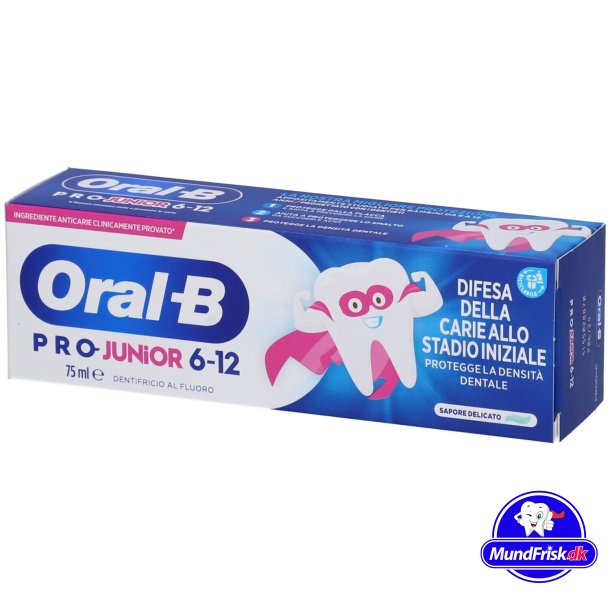 Oral-B Brnetandpasta Pro Junior 6-12 r 75 ml.