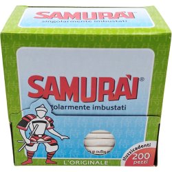 Tandstikker Enkeltpakket i Display SAMURAI 200 stk.