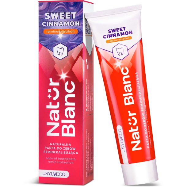 Hydroxyapatit Tandpasta SYLVECO Natur Blanc Sweet Cinnamon 100 ml