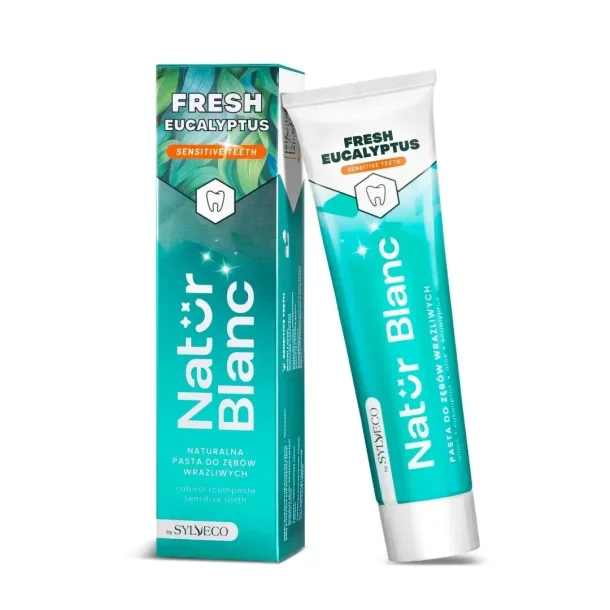 Klorhexidin Tandpasta SYLVECO Natur Blanc Sensitive Teeth Fresh Eucalyptus 100 ml