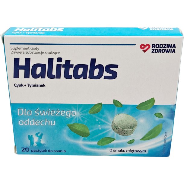 Sugetabletter mod drlig nde HALITABS 20 stk.