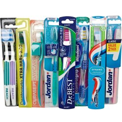 Mixpaket med 10 st. Hrda tandborstar Extra hrda borst