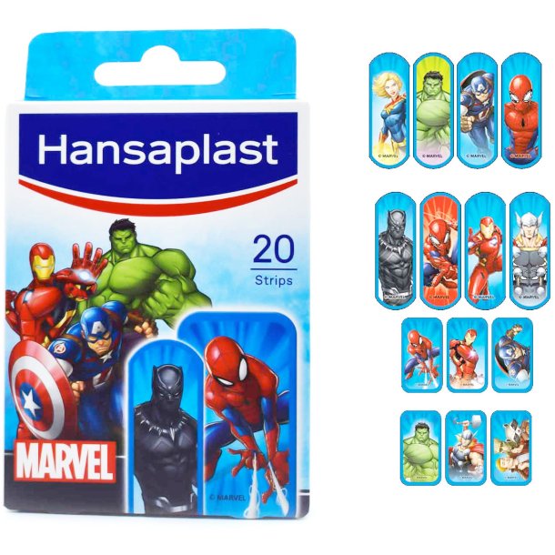 Marvel Avengers B�rneplaster HANSAPLAST 20 stk.