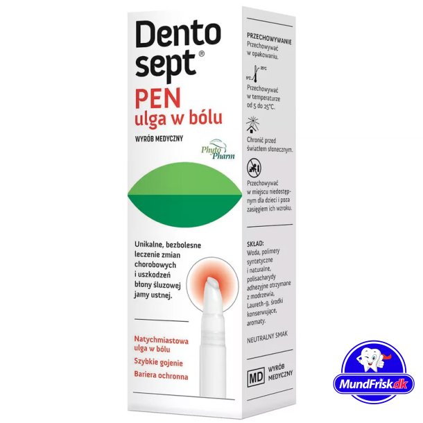Behandling af tandkd &amp; Mundsr DENTOSEPT Pen 3.3 ml