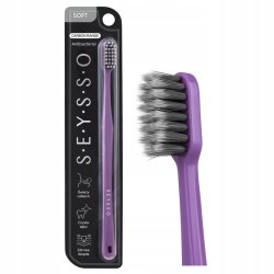 SEYSSO Carbon Antibacterial Soft Tandbrste 