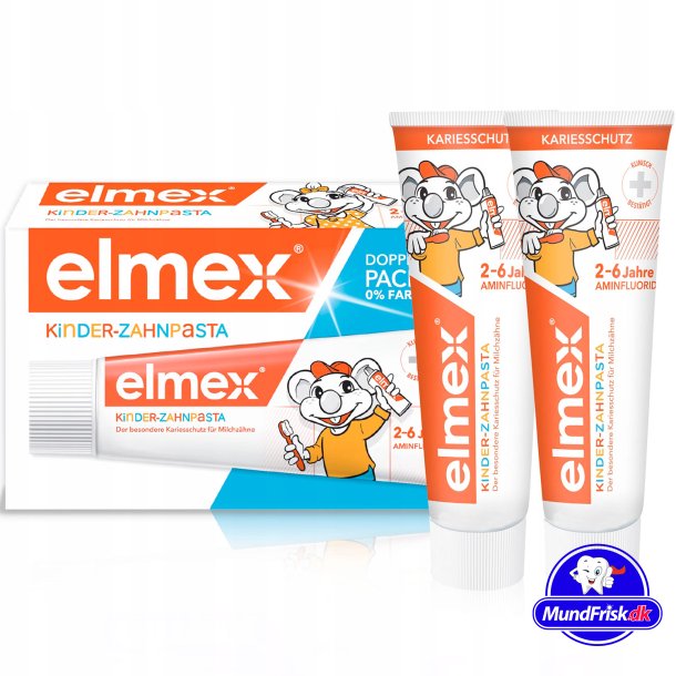 Elmex Brnetandpasta 2 x 50 ml Til Mlketnder 2-6 r