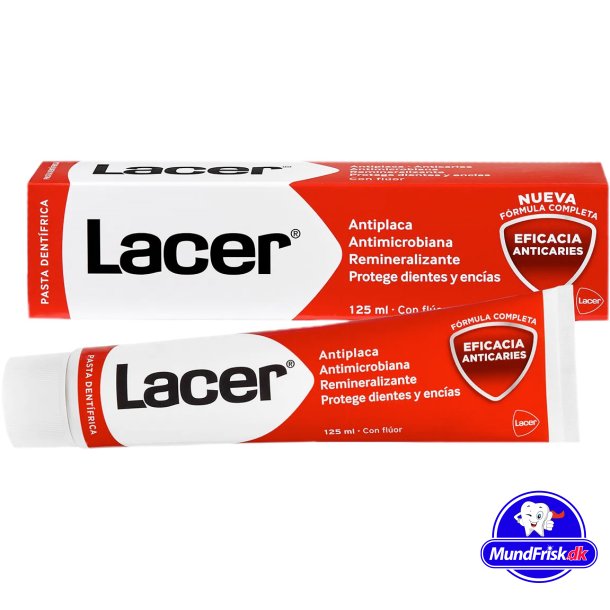 Tandpasta Ekstra Fluor LACER AntiPlaque 125 ml