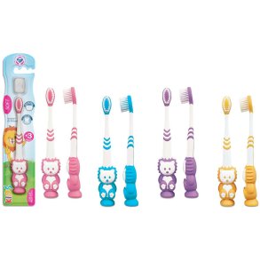 Barntandborste SETABLU Lion 3 r/+