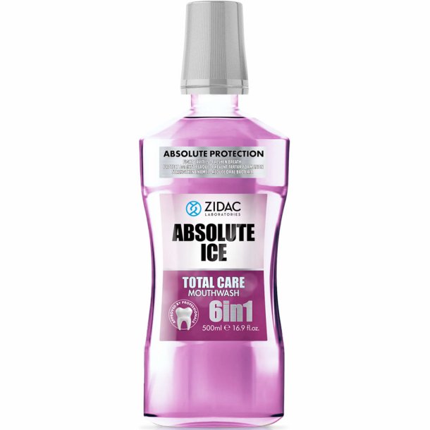 ZIDAC Munnvann Total Care 6- in 1 Absolute Ice 500 ml