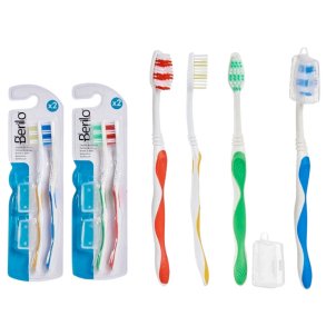 Berilo Medium Tandborstar Inkl. Skyddskpor 2 st.