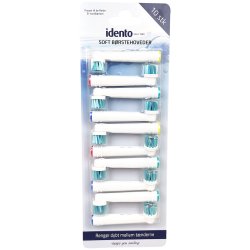 10 st. Idento mjuka borsthuvuden Oral kompatibel