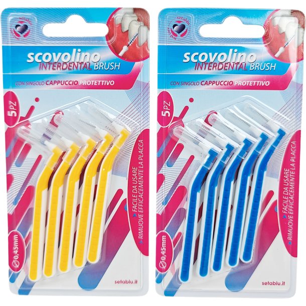 Interdentalborstar Vinkel 5 st. SETABLU 0,45 mm